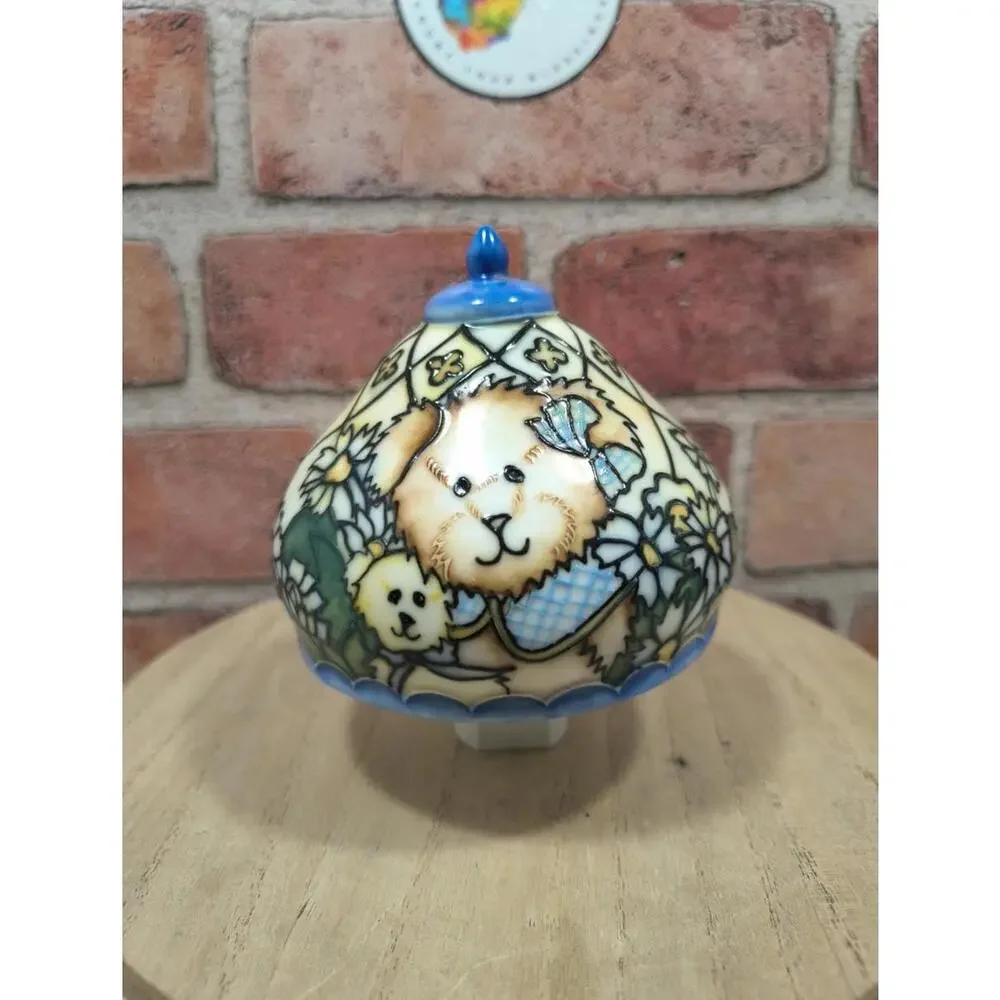 Boyds Bears Glowscapes Collection Blossoms of Friendship Nightlight #811804 HTF